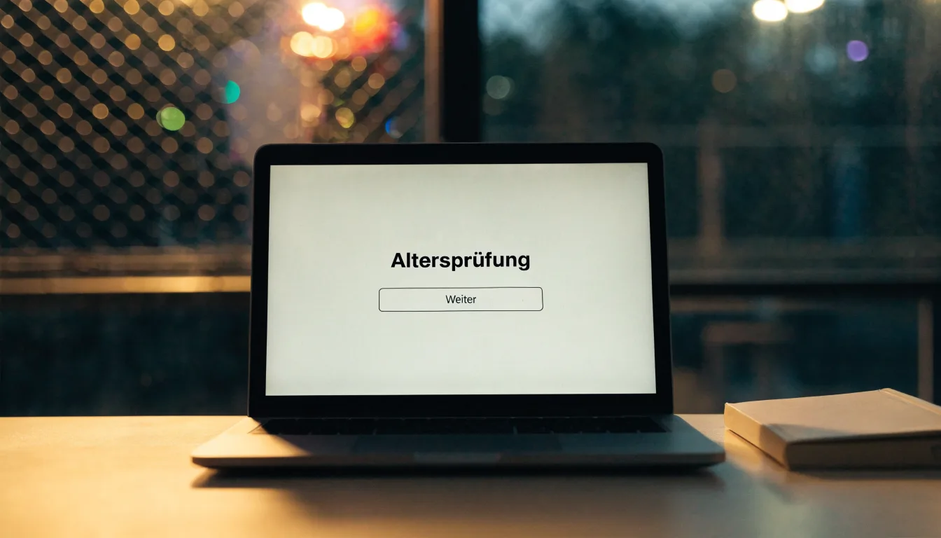 Eine Flutlichtanlage über einem leeren Sportplatz am Abend, im Vordergrund ein Maschendrahtzaun.
