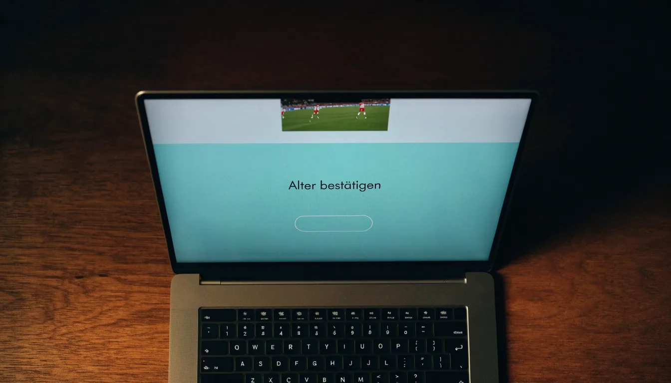 Eine Balkenwaage aus Messing steht neben einem hölzernen Richterhammer auf einem dunklen Pult, im Hintergrund ein unscharfes Bücherregal.